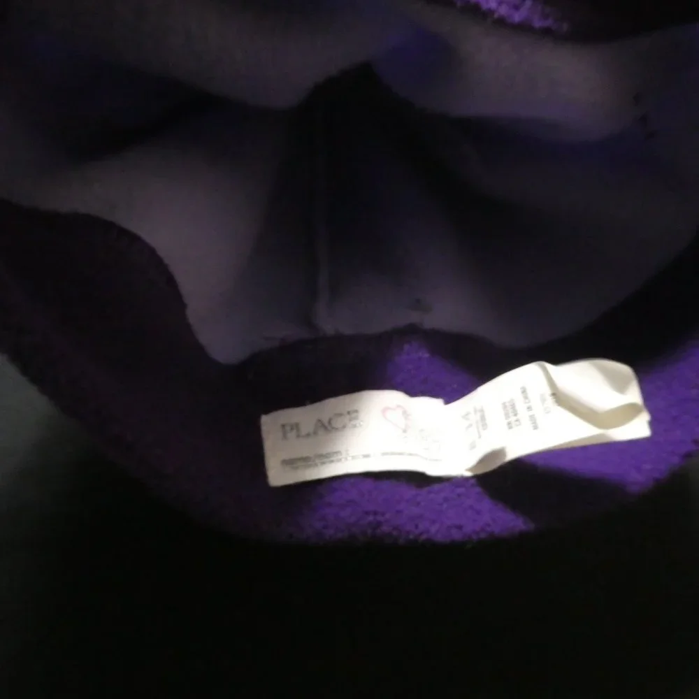 CHILDREN'S PLACE | 8-14 | Lilac and Purple Fleece Hat With Pom Pom - Picture 5 of 9